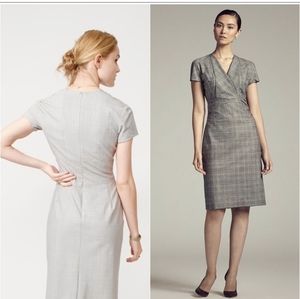 M.M. Lafleur The Emma Stretch Wool Sheath Dress Size 6 Tan